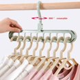 thumbnail image 4 of 4 Pack Closet Organizers and Storage, Multifunctional Organization and Storage Home Essentials Magic Space Saving Hangers with 9 Holes for Wardrobe Closet Heavy Clothes, 4 of 7