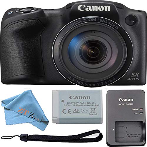 Canon Powershot SX420 is 20 MP Digital Camera Bundle (Cloth Only