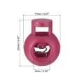 thumbnail image 2 of Cord Locks, Ball Spring Toggle Stopper for Drawstring Bag Shoelaces, Rose Red 100 Pack, 2 of 5