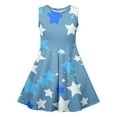 thumbnail image 4 of Teens Summer Dress Kids Girl Star Printed Sleeveless Sundress Dresses for School Party Vacation Outfit 3-14Y, 4 of 6