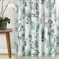 thumbnail image 5 of Decoultimatex Watercolor Gray Spa Floral Full Blackout Window Curtain Panels for Living Room Energy Efficient Thermal Insulated Rod Pocket Drapes, 52"x 84"x 2, 5 of 5