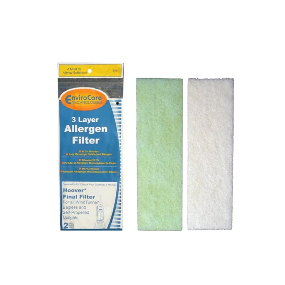 Hoover Windtunnel Self Propelled 3 Layer Final Vacuum Filters 2Pk