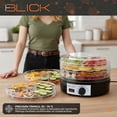 thumbnail image 4 of Deshidratador De Alimentos 5 Bandejas Frutas Verduras Negro Blick, 4 of 9