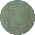 thumbnail image 1 of Ahgly Company Indoor Round Abstract Light Blue Contemporary Area Rugs, 3' Round, 1 of 4