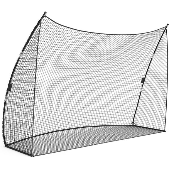 Shininglove 10x7 ft Golf Practice Net with Carry Bag – Premium Dual-Turf Mat, Fiberglass Frame & Tees, Indoor/Outdoor Chipping Net for Driving Range Training