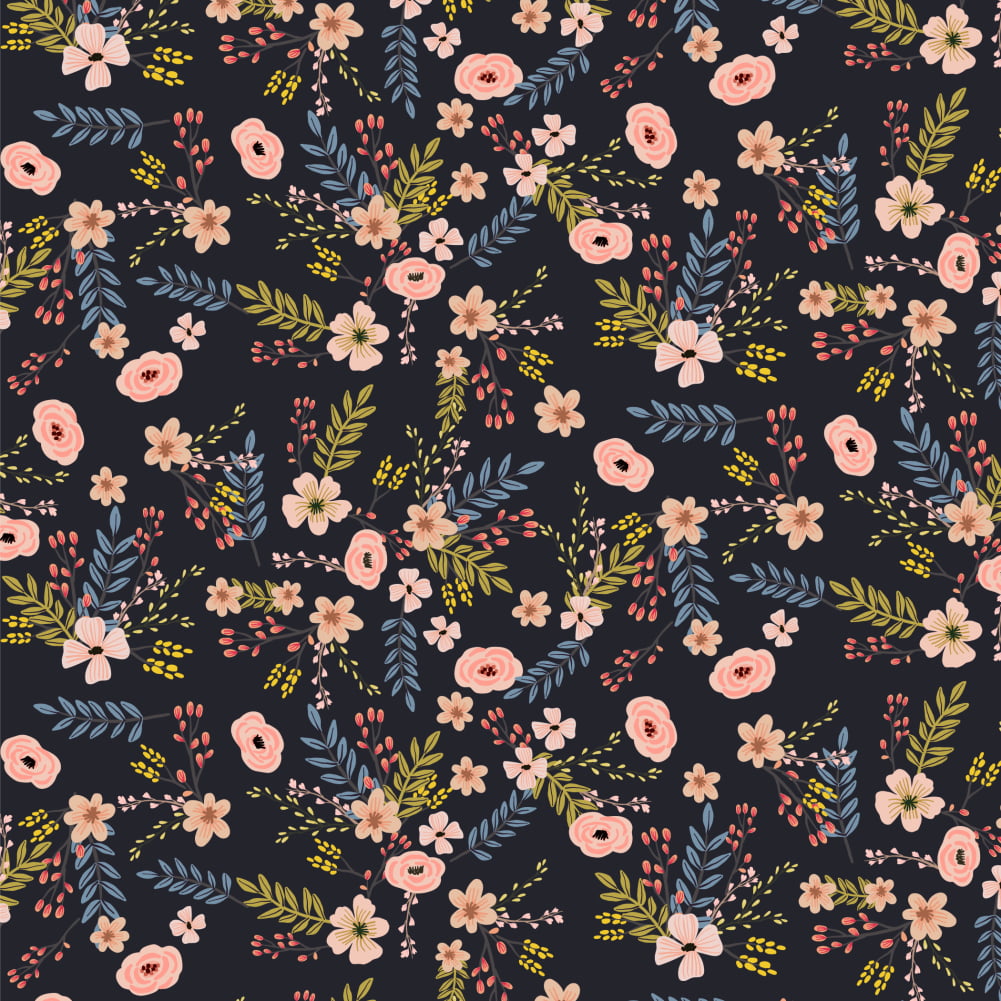 Moody and Dark Floral Wrapping Paper