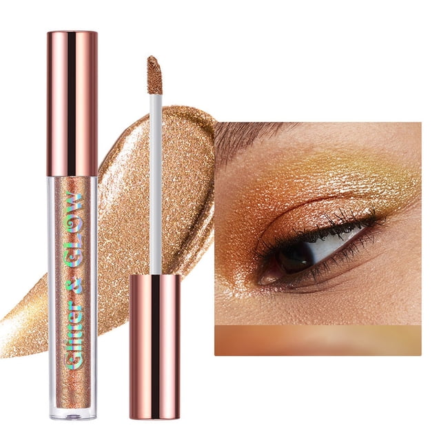 BKER Pearlescent Shiny Liquid Eye Shadow Ten Color Single Package Color Changing Longan Shadow 2.5ml