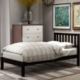 thumbnail image 2 of Wood Platform Bed with Headboard/Wood Slat Support,Twin - Espresso, 2 of 5