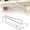 White, variant on Wine Glass Holder, No Drilling Under Cabinet Stemware Rack Hanger, Rustproof Metal Hanging Goblet Storage Organizer, Space-Saving Glass Drying Holder for Bar Cabinet, Fits Champagne Glasses, Coffee