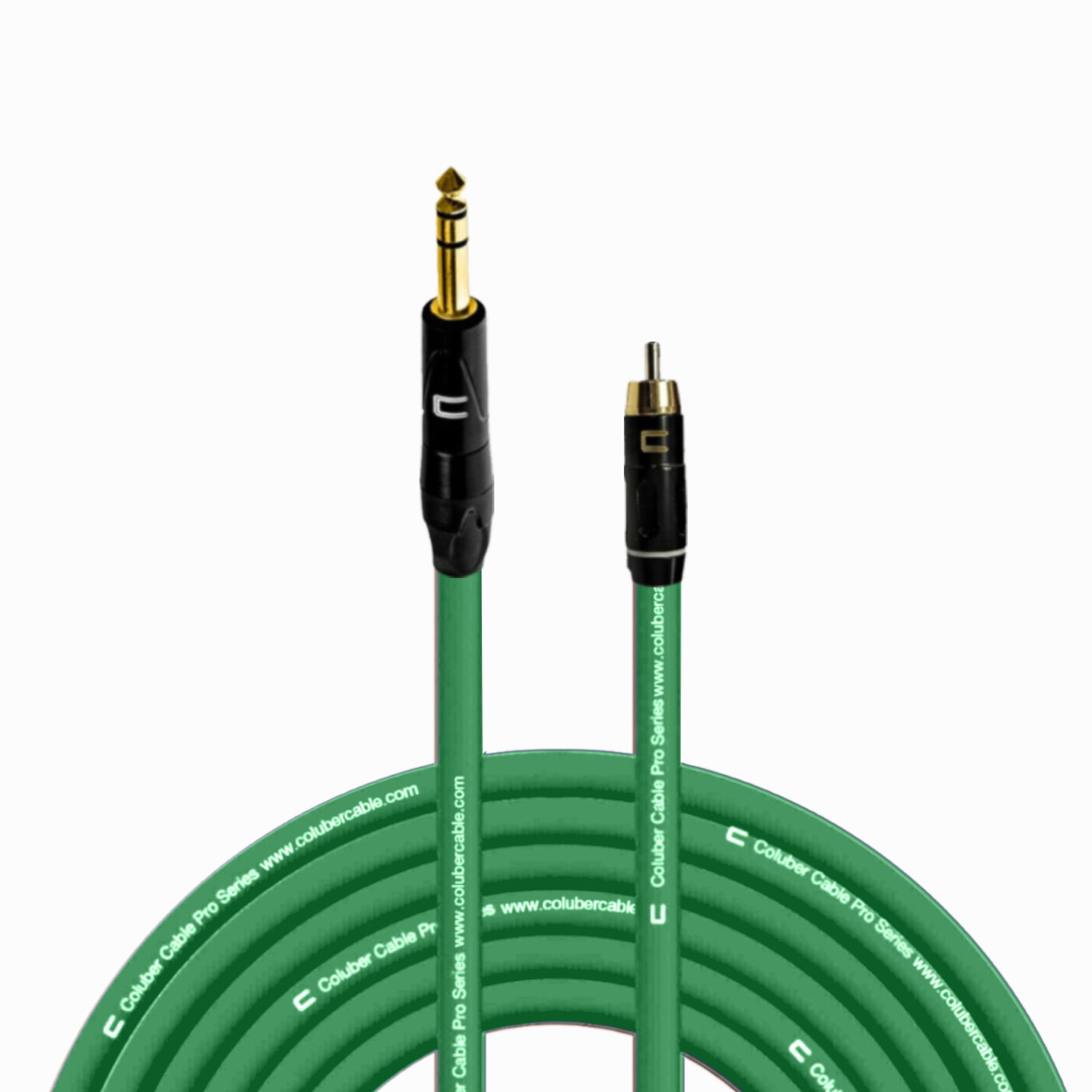 Coluber Cable Balanced 1/4" TRS Male RCA Male Pro 3Pin Audio