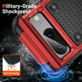 thumbnail image 6 of Armor Shockproof Case for Google Pixel 8A, [Military Grade Anti-Drop] Rugged Hybrid Hard PC+Soft Silicone Heavy-Duty Tough Durable Slim Fit Lightweight Protective Bumper Phone Case, Red, 6 of 7