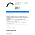 thumbnail image 2 of Lower Radiator Hose - Compatible with 2006 - 2011 Honda Element 2.4L 4-Cylinder GAS 2007 2008 2009 2010, 2 of 2
