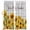 White, variant on Yellow Sunflowers Blackout Curtains for Bedroom/Living Room, Pinch Pleated Black Out Curtains, Summer Floral Elegant Pastoral Checkered Room Darkening Window Drapes with Hooks 2 Panels, 59"x70"