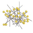 thumbnail image 3 of UNIQUE CREATIV Quilting Pins — Yellow Plastic Head, 45 mm × 0.65 mm, 300 pcs, 3 of 3