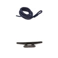 thumbnail image 1 of Plastic Dock Mooring Rope Cleat + Boat Fender Lines Bumper Whips Rope, 1 of 5
