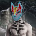 thumbnail image 3 of Máscaras de Halloween - Máscara Fox Drift - Máscara LED - Máscara iluminada para Halloween Cosplay Game Party Props - Máscara para hombre Mujer Niños Niñas Xemadio 221200, 3 of 9