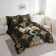thumbnail image 5 of Feelyou Magic Dragon Men Women Twin Bedding Sets 7-Piece, Bohemian Damask Bedding Comforter Set, Hippie Moon Sun Reversible Sheet Sets, Microfiber Bedroom Decor, 5 of 7
