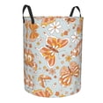 thumbnail image 2 of Bingfone Retro Floral Butterfly Waterproof Foldable Laundry Hamper Bucket With Handles For Storage Bin,Clothes Hamper (Medium), 2 of 8