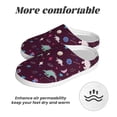 thumbnail image 6 of Lsque Space Dinosaur Pattern Womens Comfort Cotton on Scuff With Memory Foam and Anti-skid Sole Slipper-44/45, 6 of 7