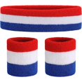 thumbnail image 2 of Striped Terry Cloth Wristbands - Pack of 3, 2 of 5