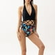 thumbnail image 2 of Traje de baño de una pieza con estampado elegante para mujer con correa ahuecada y decoración cómoda para mujer OAVQHLG3B Store lin121212, 2 of 4