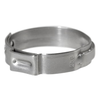 

Ear Clamp 10 pack 1 22.4-25.6mm / .882-1.008 Band Dim 7x0.6mm 316 SSPro #: 4-256 X-Ref #: