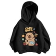 thumbnail image 3 of lnmuld Cute Tops for Girls Hooded Sweatshirt Capybara Print Casual Loose Fit Long Sleeve Top for Toddler Kids Soft Comfortable Autumn Winter Outfits Size:6-7 Years, 3 of 5