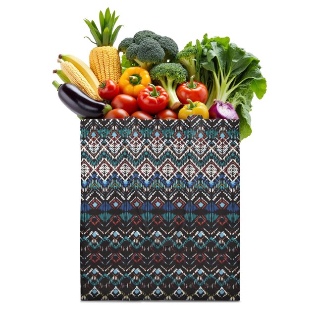 Sac de Courses en Toile Grain de Bois – Style Artistique Rustique Réutilisable