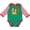 Green and Red, variant on Inktastic Cute Lion 1st Birthday Boys Long Sleeve Baby Bodysuit