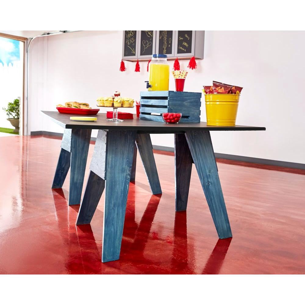 2 Pack, Cherry Bomb, Rust-Oleum RockSolid Metallic Floor Coating Kit-286896, High Gloss, 80 oz Kit