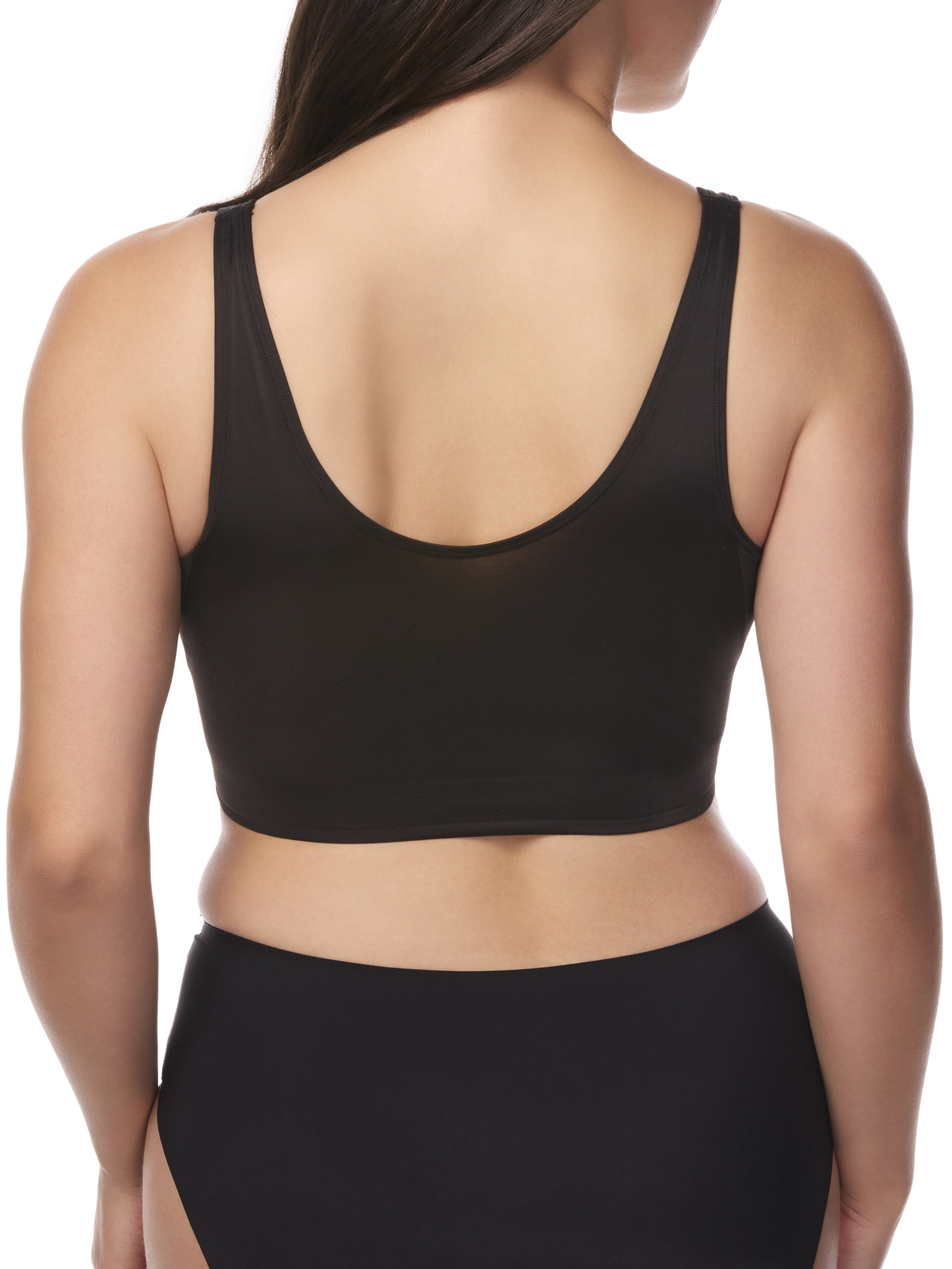 Cupid Women's Firm Control Shapewear, Top Shaping Scoop Neck Lounge Bra, Sizes S-2XL
