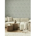 thumbnail image 4 of Advantage Henley Light Blue Geometric Grasscloth Wallpaper, 4 of 5