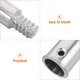 thumbnail image 3 of Phenofice 2Ud Piezas De Conector Metálico Plateado Para Mango De Barra Telescópica Limpieza, 3 of 6