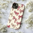 thumbnail image 6 of Pink & Blush Hand-Drawn Bow Pattern iPhone Case – Elegant Feminine Design on Cream Background, Slim Protective Cover for iPhone 16 15 14 13 12 11 Mini Pro Max, 6 of 6