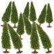 thumbnail image 2 of 12 piezas de juguetes de árbol de carretera en miniatura, decoración de árbol de paisaje, adornos de árbol de mesa de arena, modelos de árboles de calle en miniatura para micropaisaje., 2 of 7
