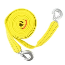 Hareemi Heavy Duty 5 Ton Car Trailer Tow Strap 5 Meters with U-Shaped Hooks for Towing and Recovery