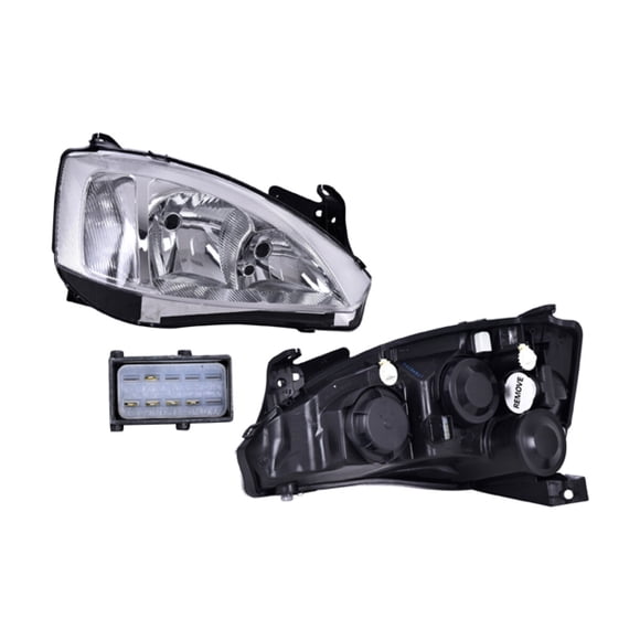 Faro DEPO Corsa 2003 A 2007 Chevrolet Der Fdo Crom 5 Pines