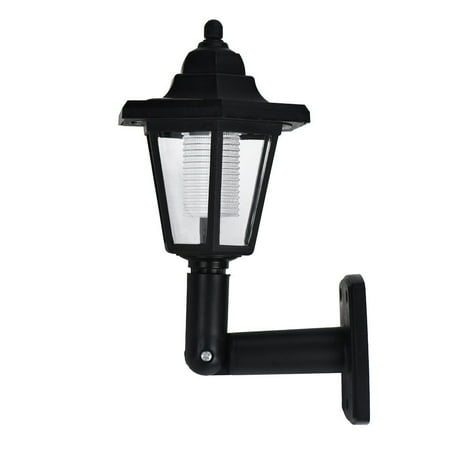 

Laxiabr Led Lights for Bedroom Led Light Fence Mount Wall Way Light Garden Outdoor Path Led Lamp Power Solar Led Light (Black One Size)