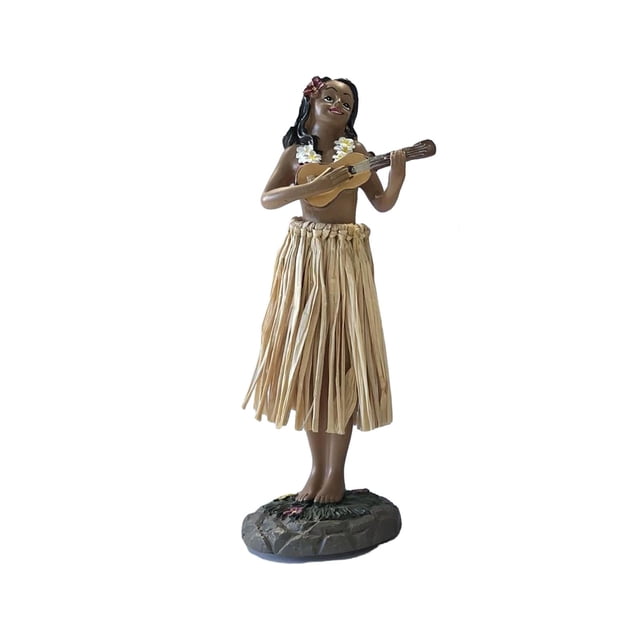Muñeca hawaiana de tablero de instrumentos, tamaño mini, bailarina hawaiana con guitarra, fiesta, colección de 16 cm, figuras, muñeca hawaiana, decora Estilo B