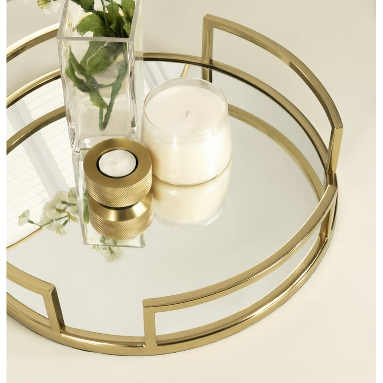 Round outlet gold tray