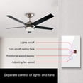 thumbnail image 3 of WiFi Intelligent Touched Screen Fan Light Switch Speed Adjustable Fan Light Switch Mobilephone Voice Control Fan Light Switch Compatible with and Home, 3 of 7