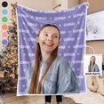 thumbnail image 1 of Custom Photo Name - Personalized Photo Blanket - Gift For Kids, Grandchildren,, 1 of 10