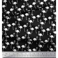 thumbnail image 3 of Soimoi Cotton Poplin Fabric Flamingo Bird Print Fabric by The Yard 42 Inch Wide, 3 of 3