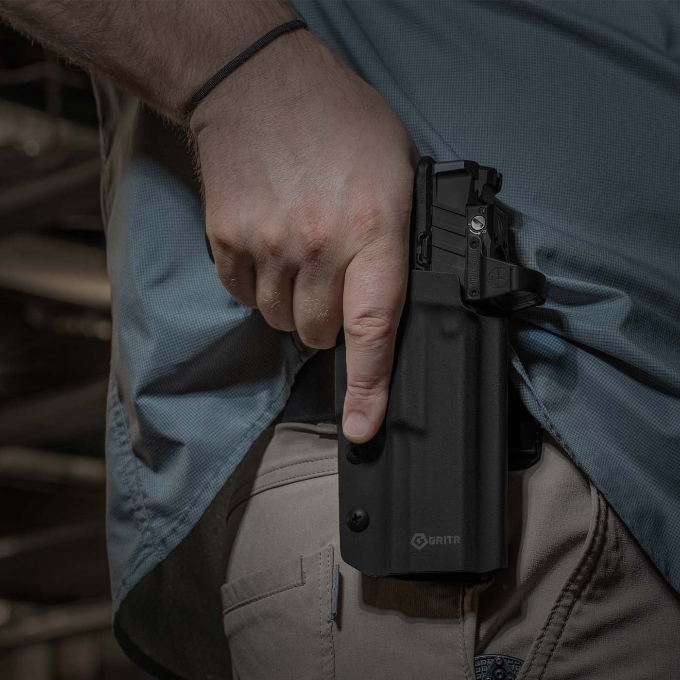 GRITR OWB Kydex Right Hand Gun Holster Fits Springfield Armory Echelon