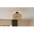 thumbnail image 2 of Quoizel Semi-Flush Mount 3-Light in Palladian Bronze, 2 of 9
