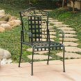 thumbnail image 2 of International Caravan Mandalay 2-Piece Iron Chairs in Verdi Green, 2 of 2