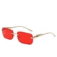 thumbnail image 1 of Gafas De Sol Rectangulares Sin Montura Retro Guepardo Decoración Transparente Océano Lente Para Hombres UV400, 1 of 4