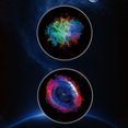 thumbnail image 3 of SIYTUAU Luminous Galaxy Star Spinner Toy 2.8X0.3 Inch Stainless Steel Cosmic Decompression Desktop Fidget Gift Rotating Space Stress Relief Spinner Pattern A A, 3 of 4