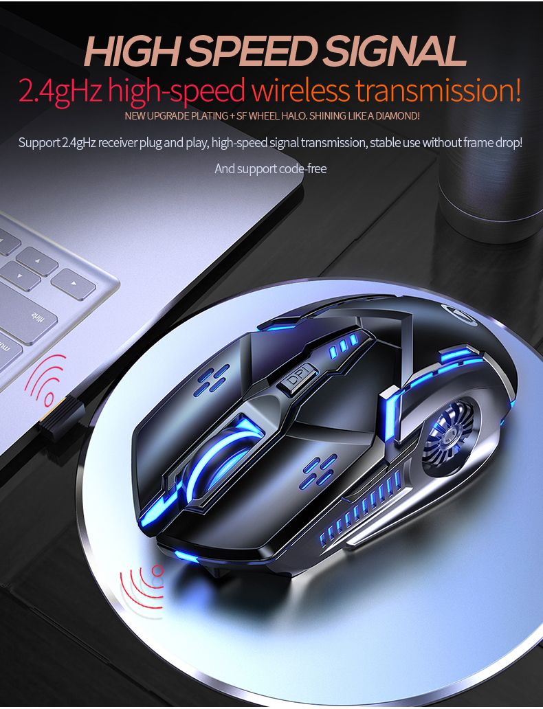 JOUALY Wireless Gaming Mouse, Rechargeable, Silent photo 7