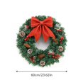thumbnail image 2 of Christmas Wreath Rattan Outdoor, Christmas Wreath with Lights, Small Artificial Xmas Wreath ,Winter Snowflake Christmas Wreath for Door Hanging Christmas Decoration, 2 of 5